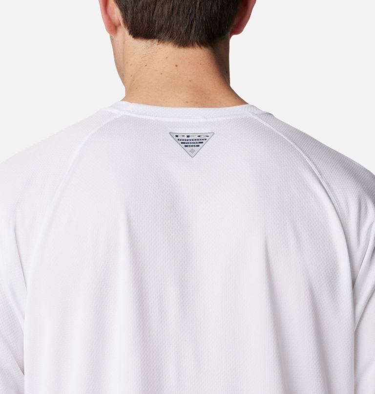Thumbnail: Men's PFG Solar Stream Long Sleeve Shirt, Color: White, image 5