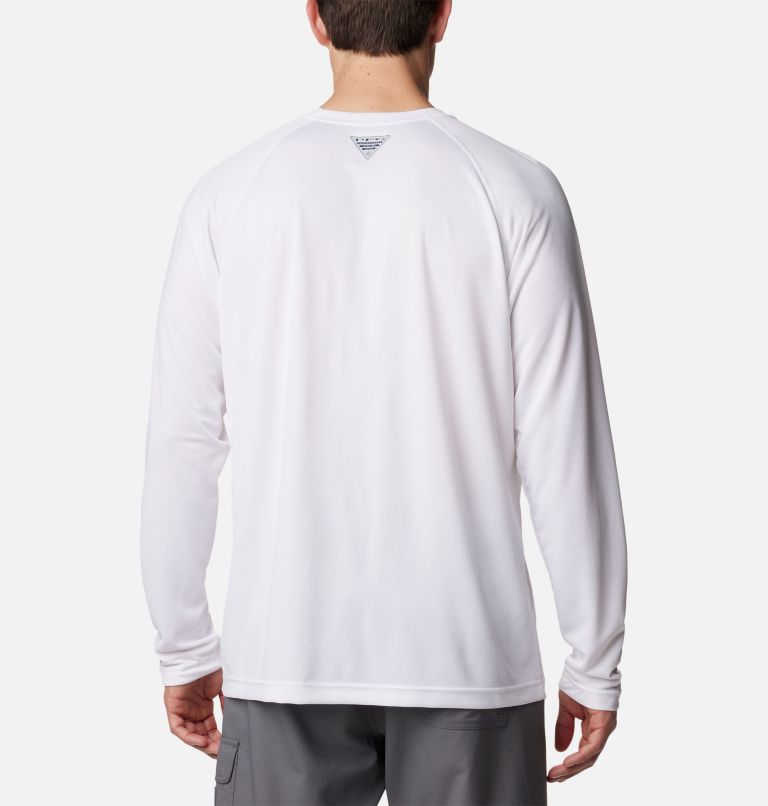 Thumbnail: Men's PFG Solar Stream Long Sleeve Shirt, Color: White, image 2
