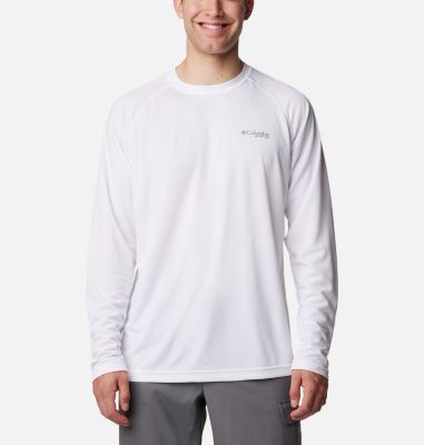 Men's Columbia Bonehead Long Sleeve Shirt - White