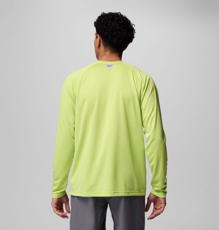 Men's PFG Solar Stream Long Sleeve Shirt, Color: Voltage, image 3