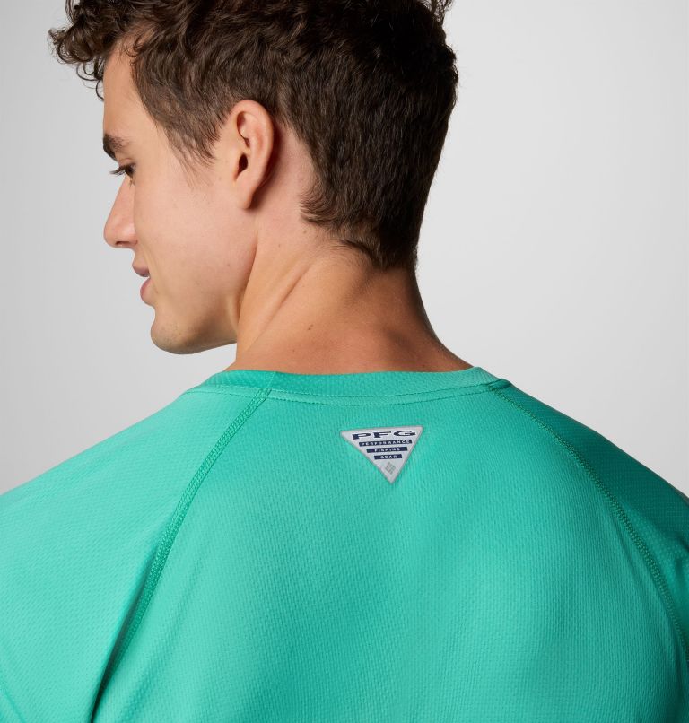 Men's PFG Solar Stream Long Sleeve Shirt, Color: Glaze Green, image 6