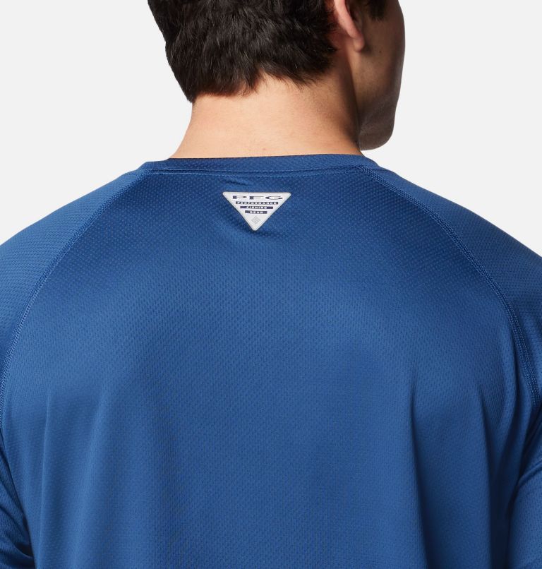 Men's PFG Solar Stream Long Sleeve Shirt, Color: Carbon, image 5