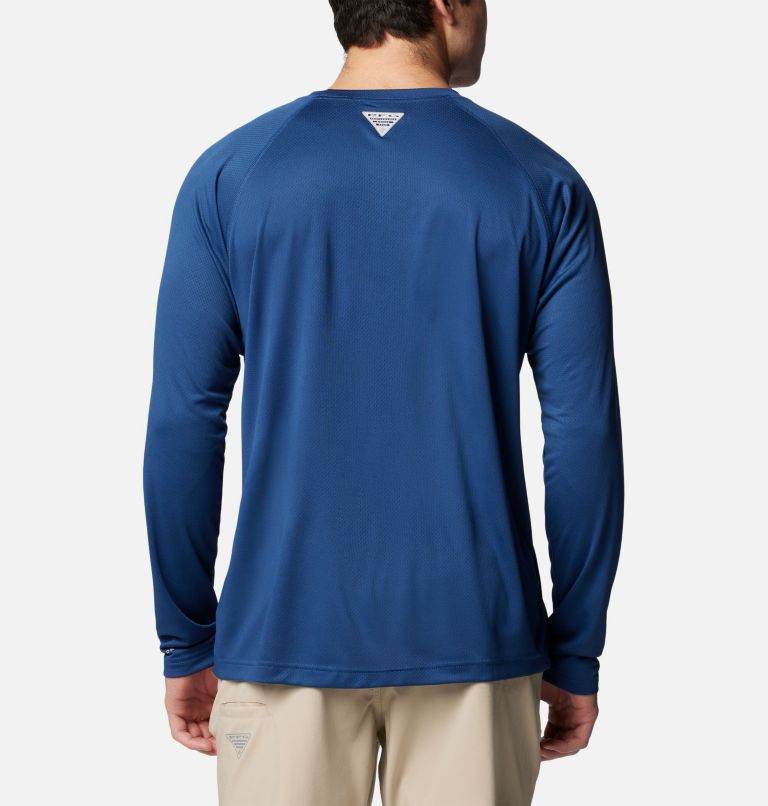 Men's PFG Solar Stream Long Sleeve Shirt, Color: Carbon, image 2