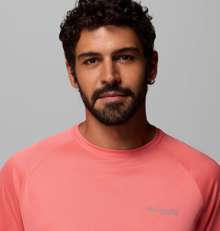 Men's PFG Solar Stream Long Sleeve Shirt, Color: Melonade, image 5