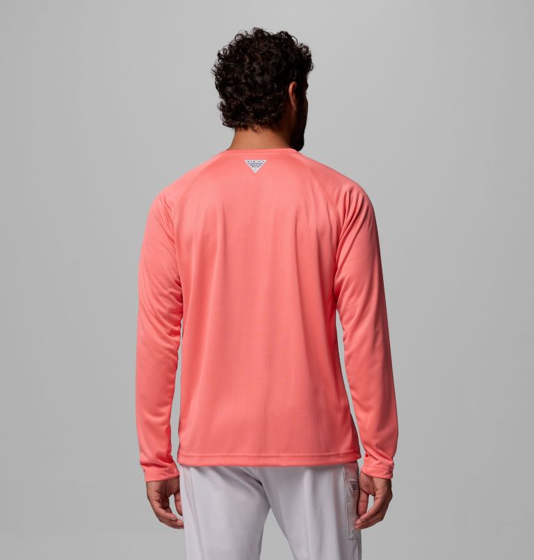 Men's PFG Solar Stream Long Sleeve Shirt, Color: Melonade, image 3