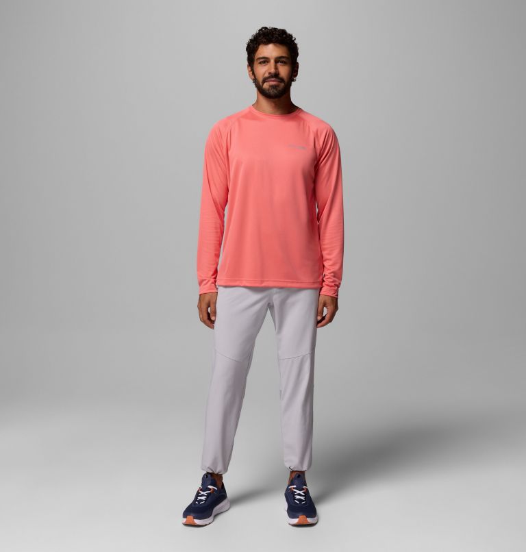 Men's PFG Solar Stream Long Sleeve Shirt, Color: Melonade, image 2