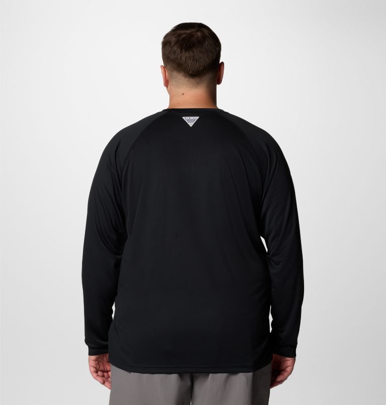 Men's PFG Solar Stream Long Sleeve Shirt - Big, Color: Black, image 3