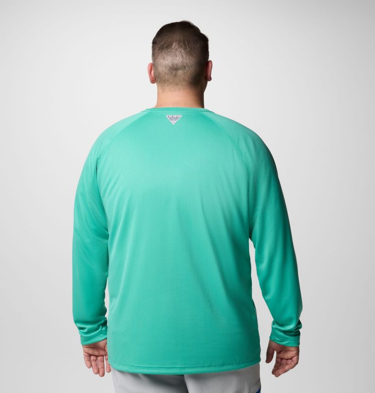 Men's PFG Solar Stream Long Sleeve Shirt - Big, Color: Glaze Green, image 3