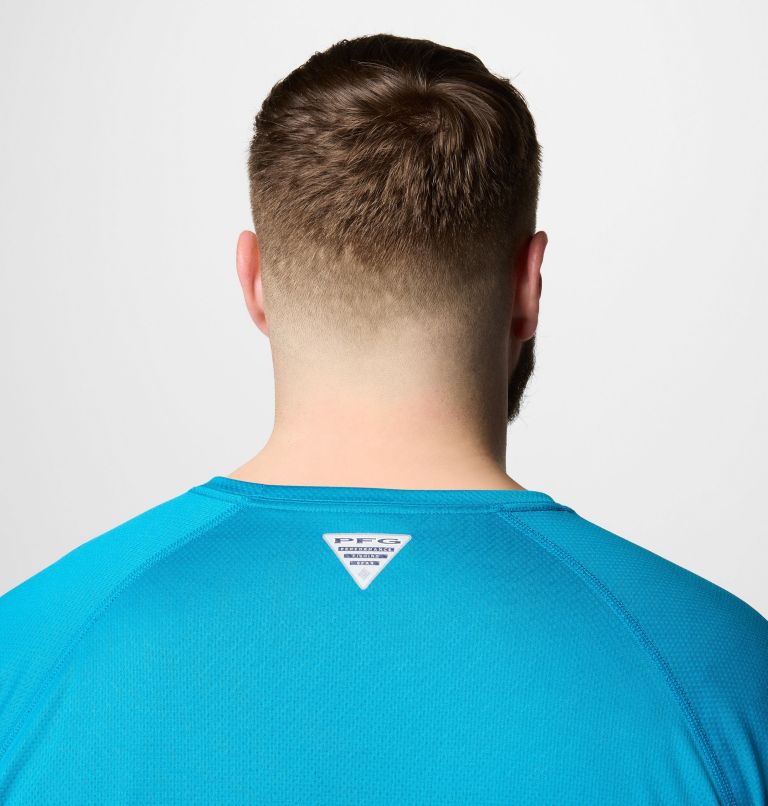 Men's PFG Solar Stream Long Sleeve Shirt - Big, Color: Blue Echo, image 6