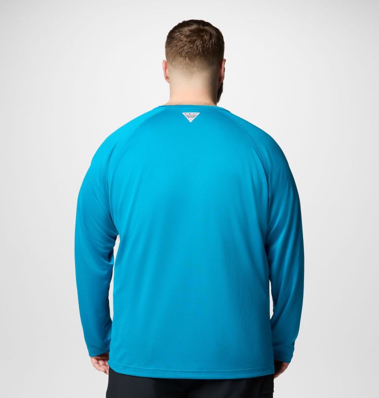 Men's PFG Solar Stream Long Sleeve Shirt - Big, Color: Blue Echo, image 3