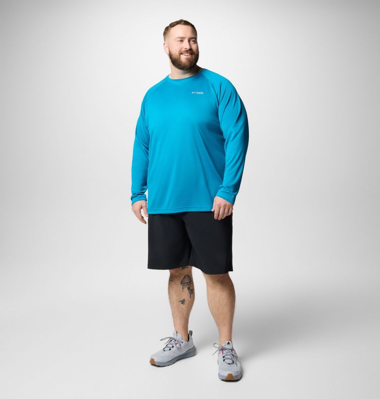 Men's PFG Solar Stream Long Sleeve Shirt - Big, Color: Blue Echo, image 2