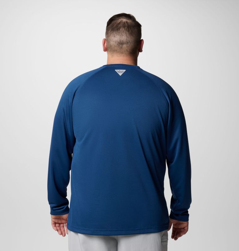 Men's PFG Solar Stream Long Sleeve Shirt - Big, Color: Carbon, image 3