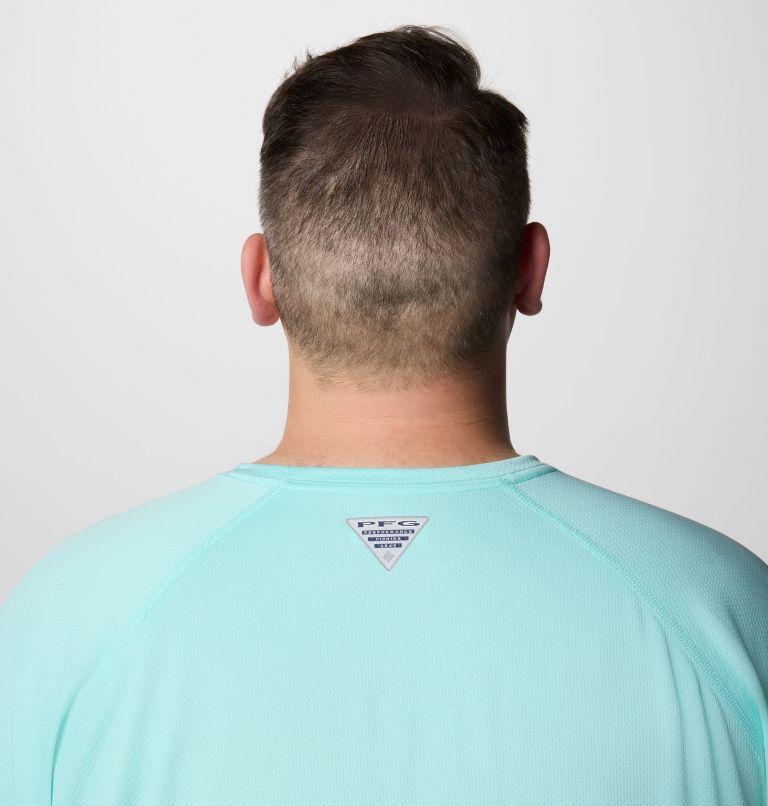 Men's PFG Solar Stream Long Sleeve Shirt - Big, Color: Gulf Stream, image 6