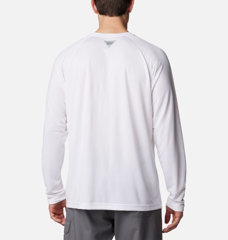 Men's PFG Solar Stream Long Sleeve Shirt - Tall, Color: White, image 2