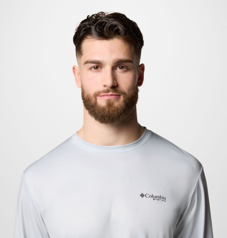 Maglia a manica lunga Terminal Tackle PFG Tarpon Rise da uomo, Color: Cool Grey, Trout Rise, image 4
