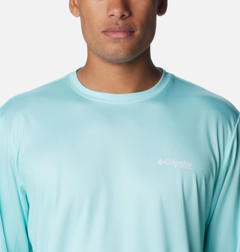 Men's Terminal Tackle PFG Tarpon Rise Long Sleeve T-Shirt, Color: Gulf Stream, Tarpon Rise, image 4