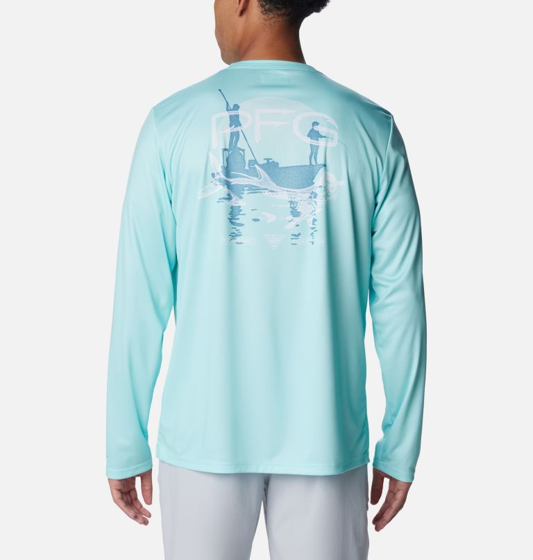 Men's Terminal Tackle PFG Tarpon Rise Long Sleeve T-Shirt, Color: Gulf Stream, Tarpon Rise, image 1