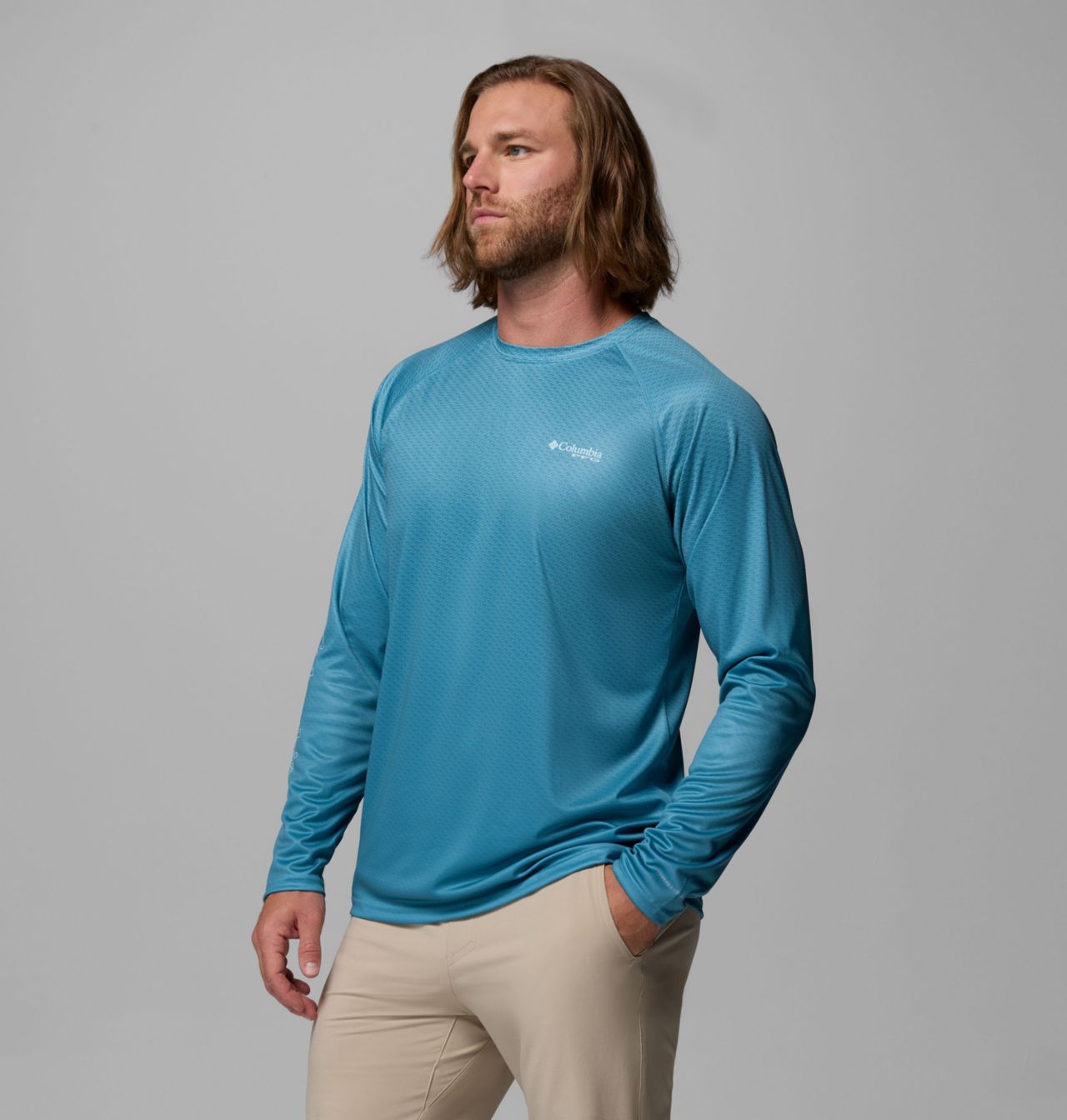 Men's PFG Super Terminal Tackle™ Super Fade Long Sleeve Shirt | 430 | M 3