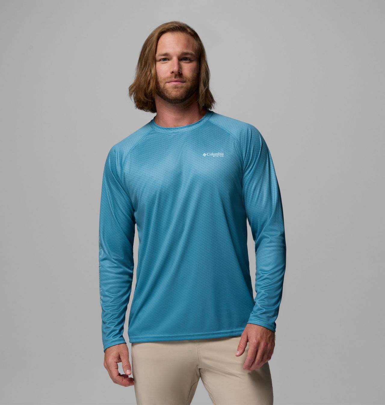Men's PFG Super Terminal Tackle™ Super Fade Long Sleeve Shirt | 430 | M 1