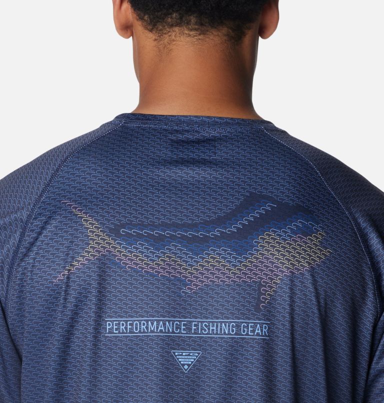 Men's PFG Super Terminal Tackle Super Fade Long Sleeve Shirt, Color: Nocturnal, Fish Hooks SFS, image 5