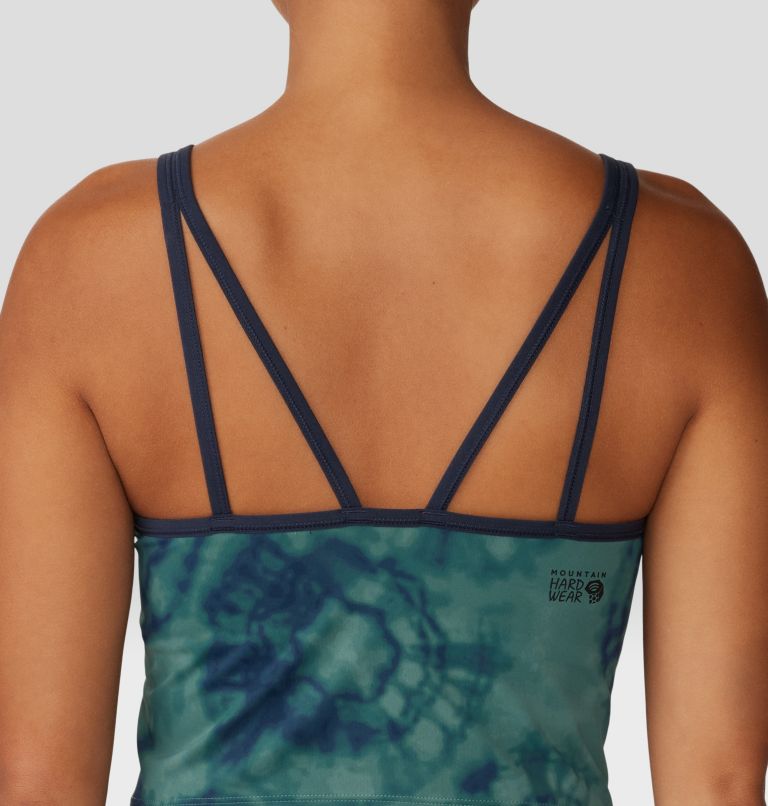 Women's Yuba Trail Cami, Color: Blue Pine Spore Dye Print, image 5