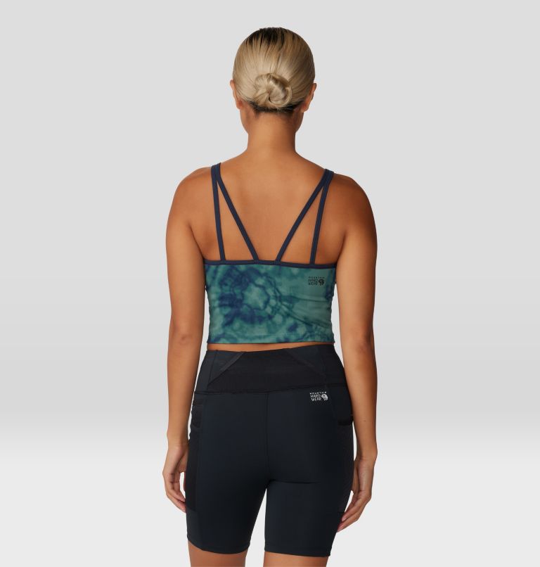 Women's Yuba Trail Cami, Color: Blue Pine Spore Dye Print, image 2