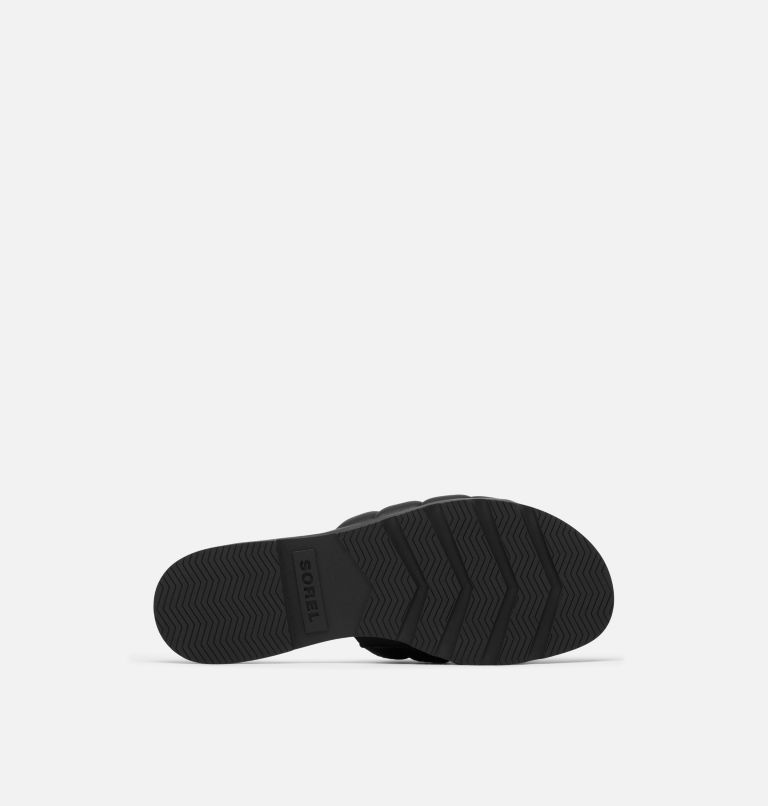 ELLA III Slide Women's Flat Sandal, Color: Black, Black, image 6