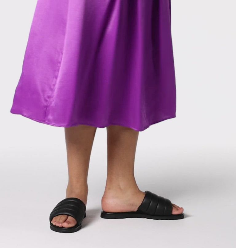 ELLA III Slide Women's Flat Sandal, Color: Black, Black