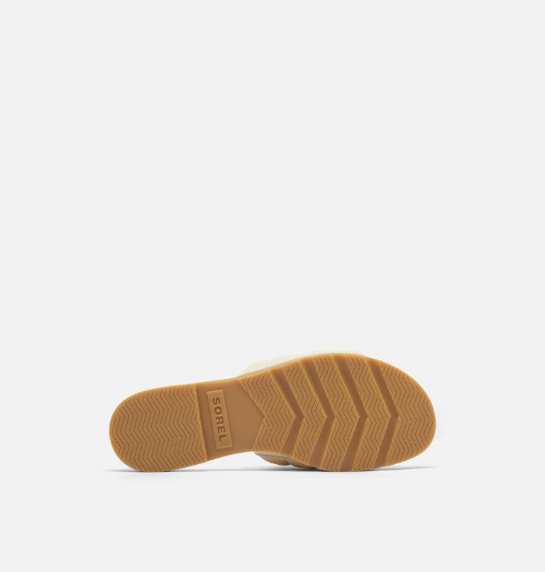 ELLA III Slide Women's Flat Sandal, Color: Honey White, Gum, image 6