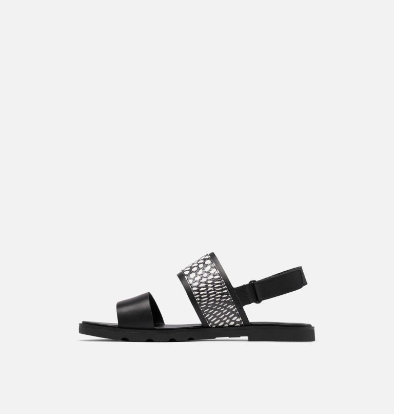ELLA III Slingback Women's Flat Sandal, Color: Black, Black, image 4