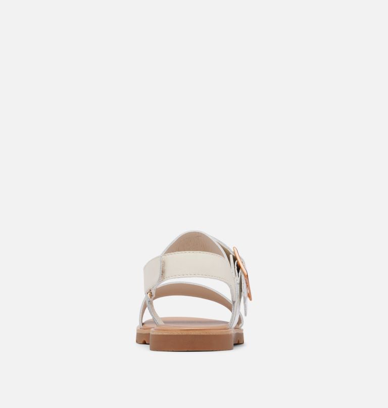ELLA III Slingback Women's Flat Sandal, Color: Chalk, Gum 2, image 3