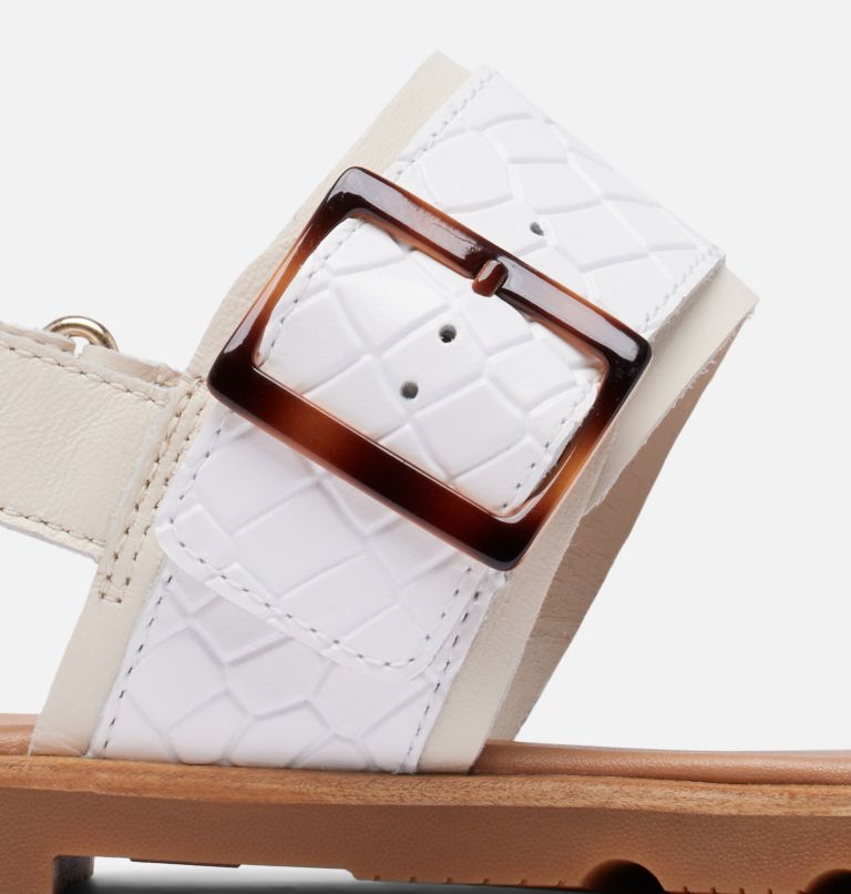 ELLA III Slingback Women's Flat Sandal, Color: Chalk, Gum 2, image 11