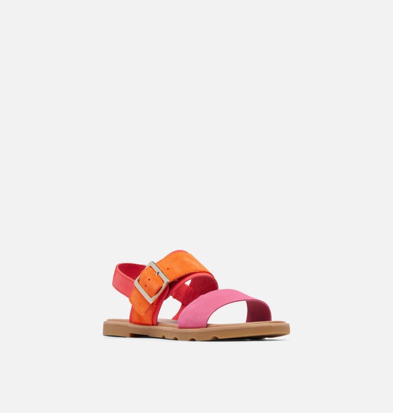 Women's Ella III Slingback Flat Sandal, Color: Red Glo, Gum, image 7