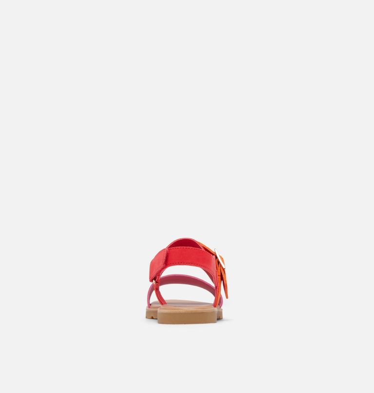 Women's Ella III Slingback Flat Sandal, Color: Red Glo, Gum, image 3