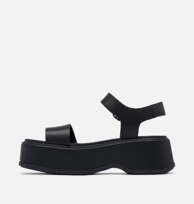 DAYSPRING Ankle Strap Women's Platform Sandal, Color: Black, Black, image 8
