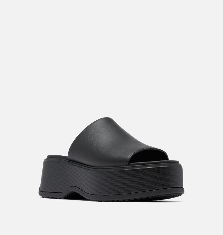 DAYSPRING Slide Women's Platform Sandal, Color: Black, Black, image 7