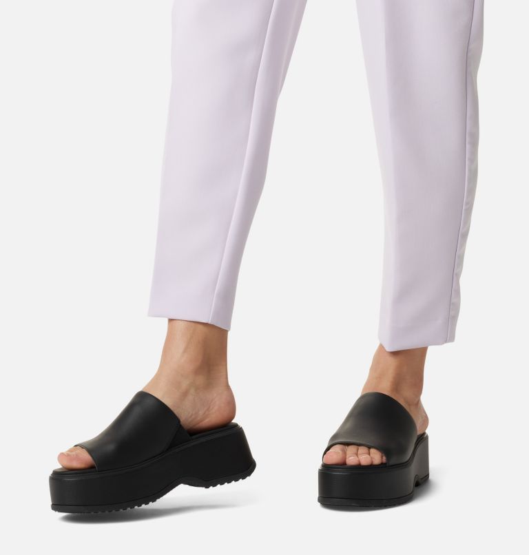 DAYSPRING Slide Women's Platform Sandal, Color: Black, Black, image 10
