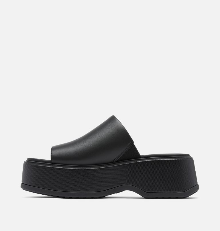 DAYSPRING Slide Women's Platform Sandal, Color: Black, Black, image 4