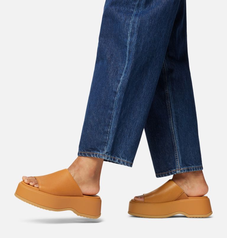 DAYSPRING Slide Women's Platform Sandal, Color: Canyon Gold, Gum 16, image 10