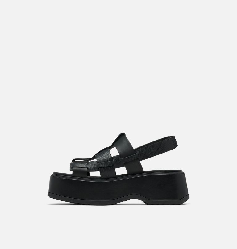 DAYSPRING Slingback Fisherman Women's Platform Sandal, Color: Black, Black, image 4
