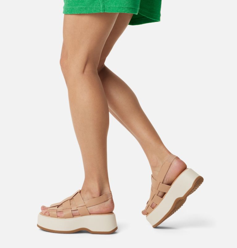 Thumbnail: DAYSPRING Slingback Women's Flatform Sandal, Color: Honest Beige, Chalk, image 8