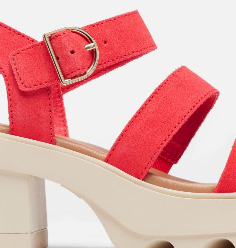 JOANIE� HEEL ANKLE STRAP | 617 | 10, Color: Red Glo, Honey White, image 9