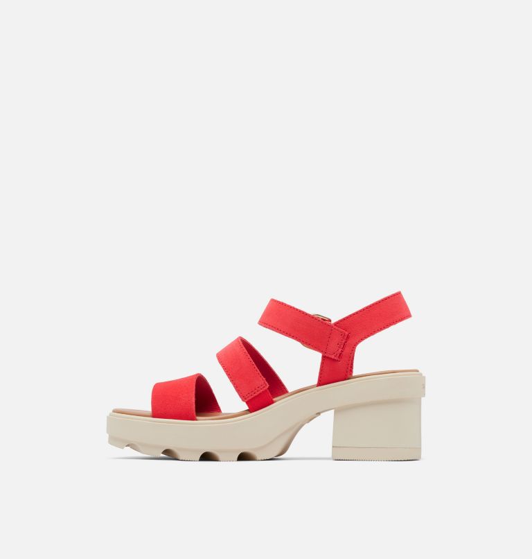 JOANIE� HEEL ANKLE STRAP | 617 | 10, Color: Red Glo, Honey White, image 4
