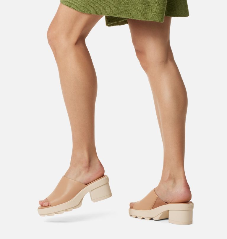 Thumbnail: JOANIE Heel Slide Women's Sandal, Color: Honest Beige, Bleached Ceramic, image 8