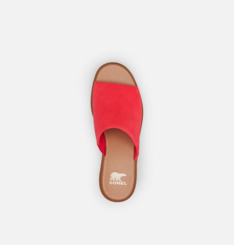 Red discount womens slides