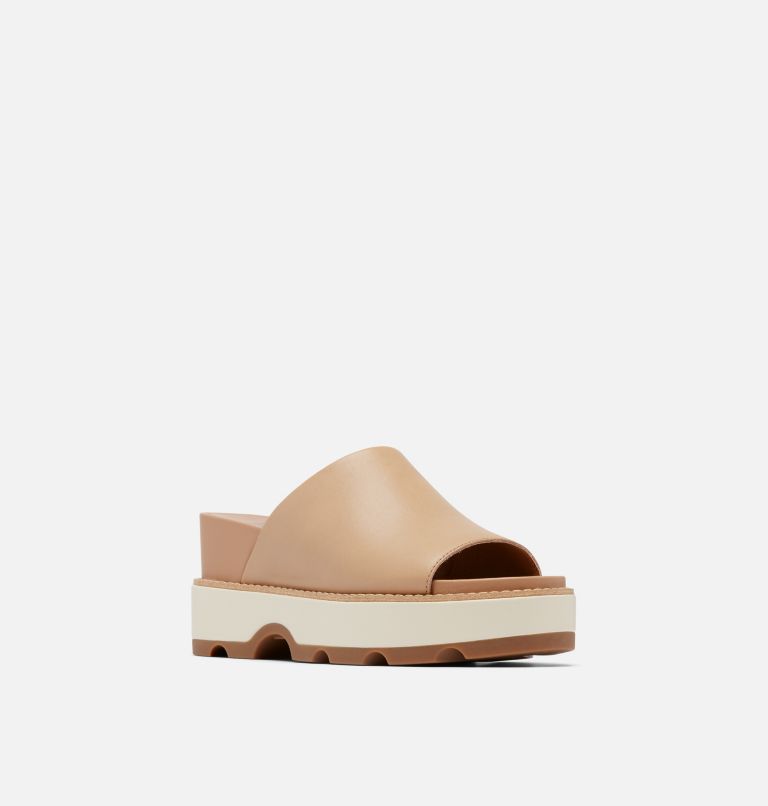 JOANIE IV Slide Women's Wedge Sandal, Color: Honest Beige, Gum, image 7