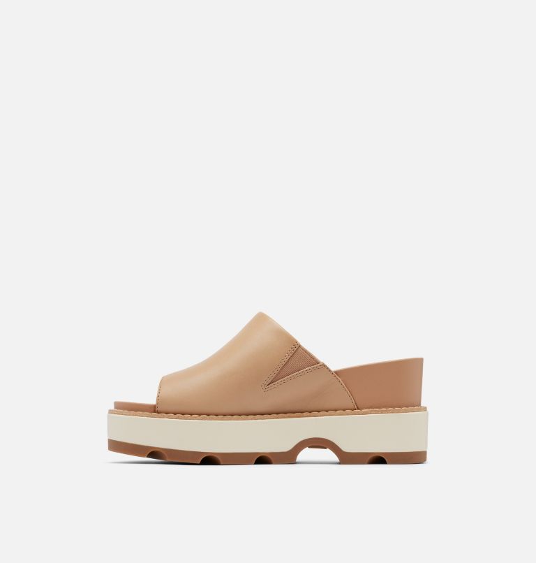 JOANIE IV Slide Women's Wedge Sandal, Color: Honest Beige, Gum, image 4