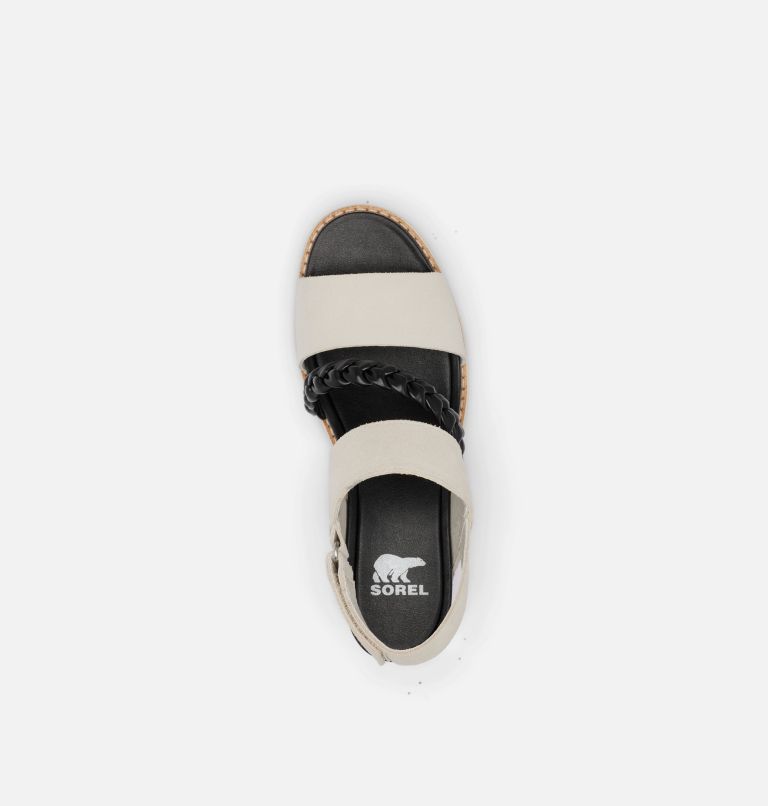 JOANIE IV Slingback Wedge Women's Sandal, Color: Chalk, Black, image 5