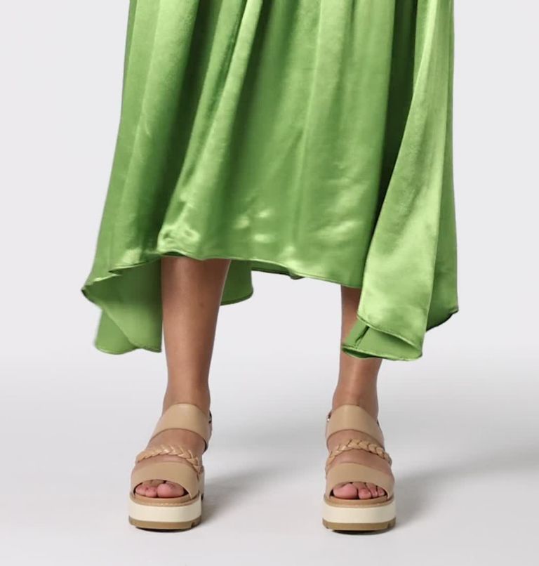 JOANIE� IV SLINGBACK WEDGE | 246 | 7, Color: Honest Beige, Bleached Ceramic