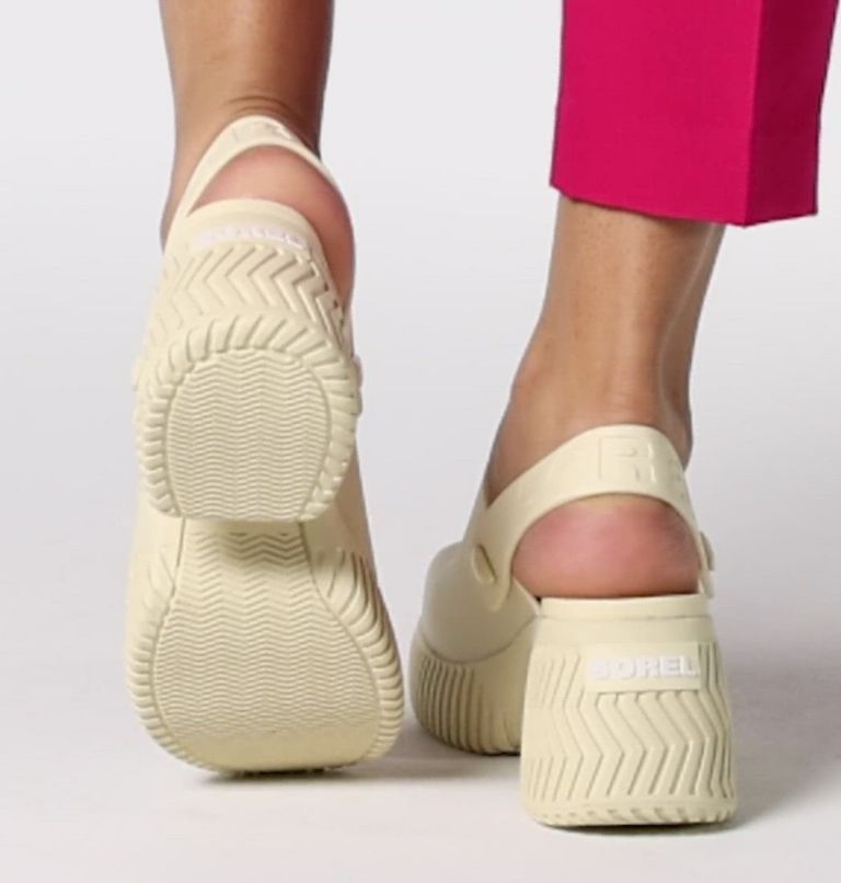 ONA Streetworks Heel Women's Clog, Color: Honey White, Sea Salt